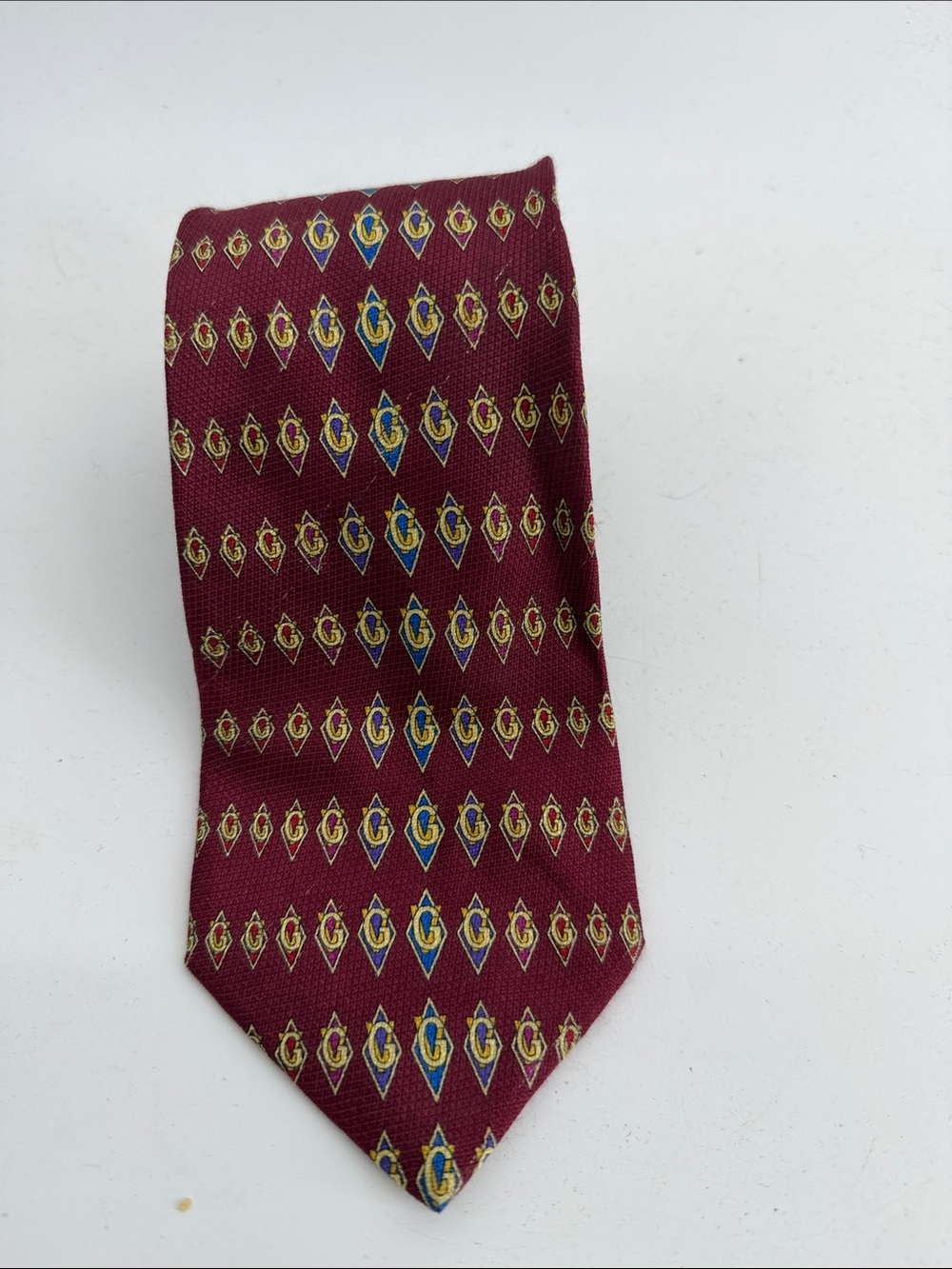 Vintage Gianni Versace 100% silk monogram print neck tie